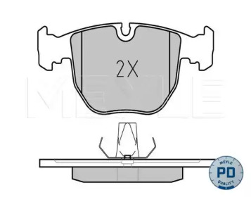 Комплект тормозных колодок MEYLE 025 214 8619/PD