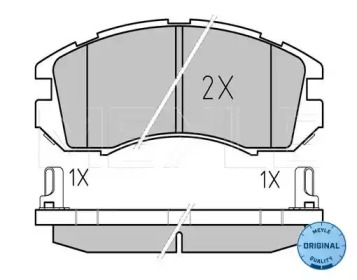 Комплект тормозных колодок MEYLE 025 214 9517/W