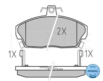 Комплект тормозных колодок MEYLE 025 215 1518/W