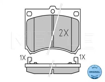 Комплект тормозных колодок MEYLE 025 215 3915
