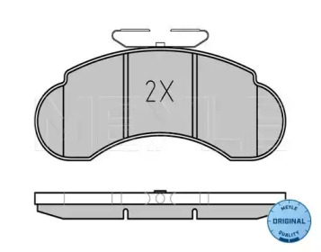 Комплект тормозных колодок MEYLE 025 215 7314