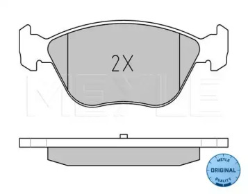 Комплект тормозных колодок MEYLE 025 216 3619/W