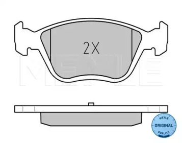 Комплект тормозных колодок MEYLE 025 216 3719/W
