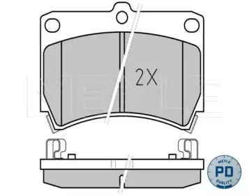 Комплект тормозных колодок MEYLE 025 216 5415/PD