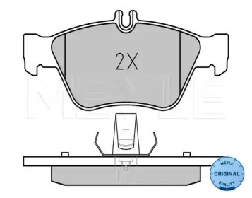 Комплект тормозных колодок MEYLE 025 216 6419