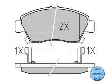 Комплект тормозных колодок MEYLE 025 216 9416/W
