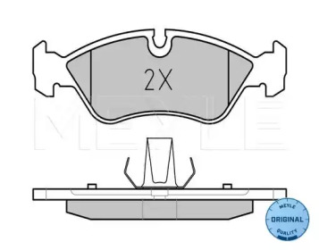 Комплект тормозных колодок MEYLE 025 218 6217