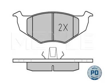 Комплект тормозных колодок MEYLE 025 218 6619/PD