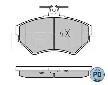 Комплект тормозных колодок MEYLE 025 219 4516/PD