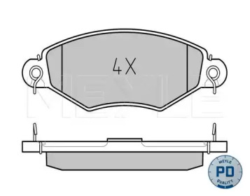 Комплект тормозных колодок MEYLE 025 219 8018/PD