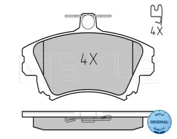 Комплект тормозных колодок MEYLE 025 219 8317