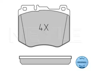 Комплект тормозных колодок MEYLE 025 220 4718