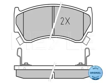 Комплект тормозных колодок MEYLE 025 230 0415/W