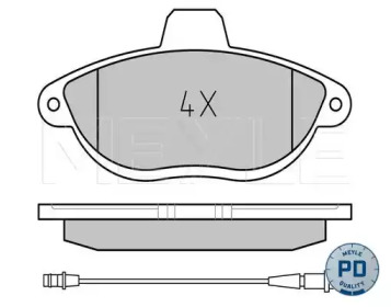 Комплект тормозных колодок MEYLE 025 230 4218/PD