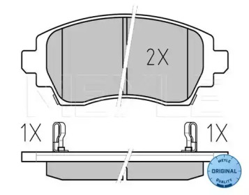Комплект тормозных колодок MEYLE 025 230 8818/W
