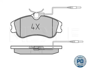 Комплект тормозных колодок MEYLE 025 231 2419/PD