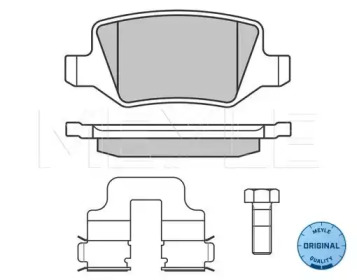 Комплект тормозных колодок MEYLE 025 231 3814