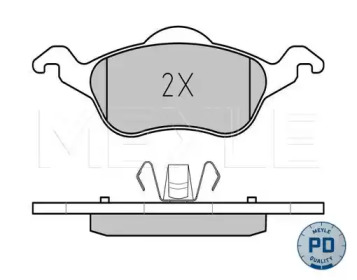 Комплект тормозных колодок MEYLE 025 231 5419/PD