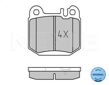 Комплект тормозных колодок MEYLE 025 231 5716