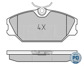 Комплект тормозных колодок MEYLE 025 231 7218/PD