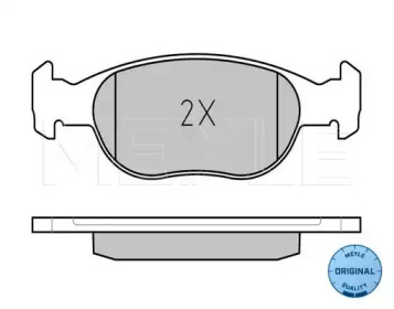 Комплект тормозных колодок MEYLE 025 231 8118