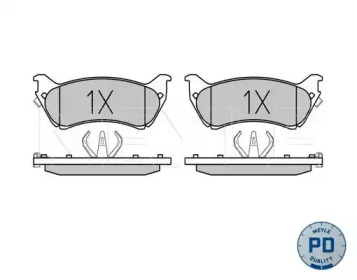 Комплект тормозных колодок MEYLE 025 231 8917/PD