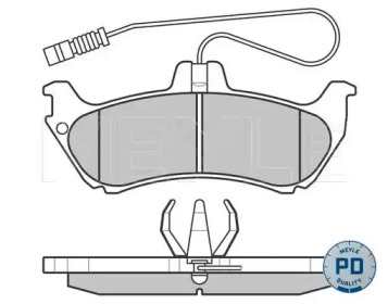 Комплект тормозных колодок MEYLE 025 231 9017/PD