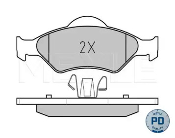 Комплект тормозных колодок MEYLE 025 232 0018/PD