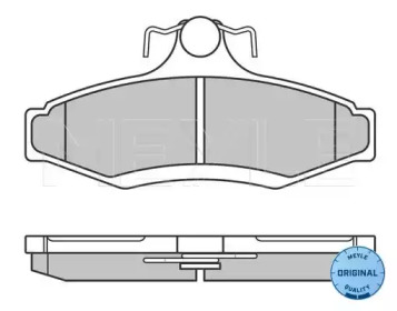 Комплект тормозных колодок MEYLE 025 232 3714