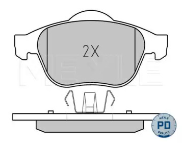 Комплект тормозных колодок MEYLE 025 232 4518/PD