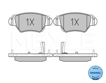 Комплект тормозных колодок MEYLE 025 232 5817/W