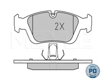 Комплект тормозных колодок MEYLE 025 232 8717/PD