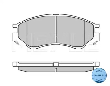 Комплект тормозных колодок MEYLE 025 232 9015/W