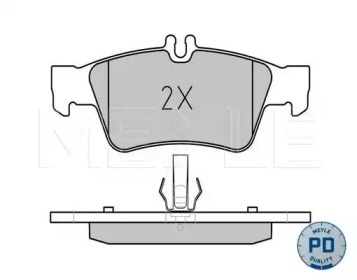 Комплект тормозных колодок MEYLE 025 233 3416/PD