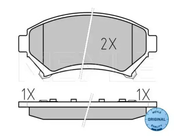 Комплект тормозных колодок MEYLE 025 233 5818/W