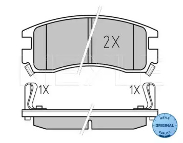 Комплект тормозных колодок MEYLE 025 233 6114/W
