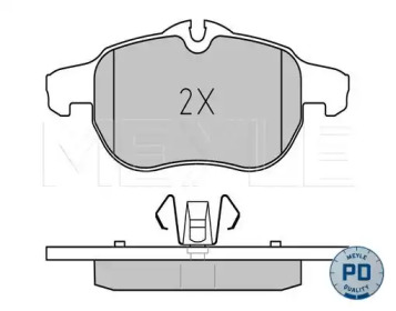 Комплект тормозных колодок MEYLE 025 234 0220/PD