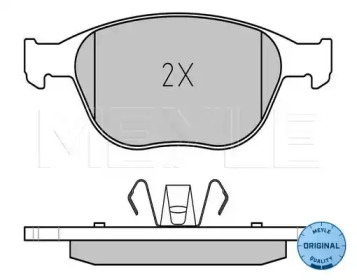 Комплект тормозных колодок MEYLE 025 234 4017