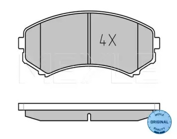 Комплект тормозных колодок MEYLE 025 234 8816/W