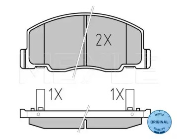 Комплект тормозных колодок MEYLE 025 235 0515/W