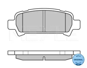 Комплект тормозных колодок MEYLE 025 235 7214/W