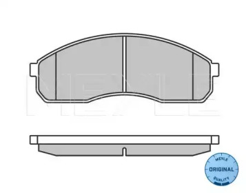 Комплект тормозных колодок MEYLE 025 236 4916/W