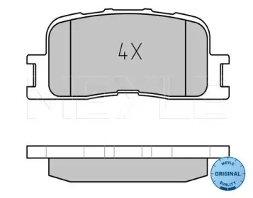Комплект тормозных колодок MEYLE 025 237 0215/W