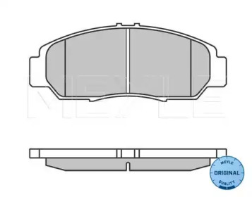 Комплект тормозных колодок MEYLE 025 237 2916/W