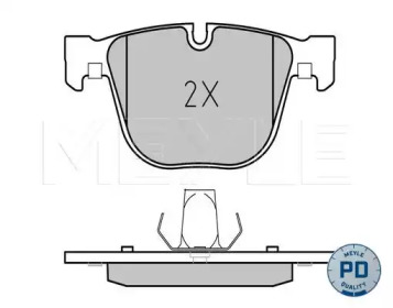 Комплект тормозных колодок MEYLE 025 237 3116/PD