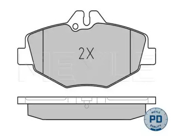 Комплект тормозных колодок MEYLE 025 237 4320-1/PD