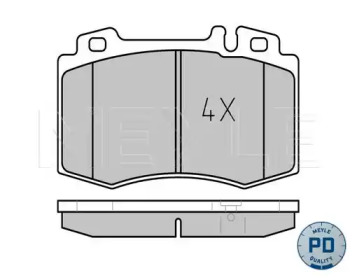 Комплект тормозных колодок MEYLE 025 237 4517/PD