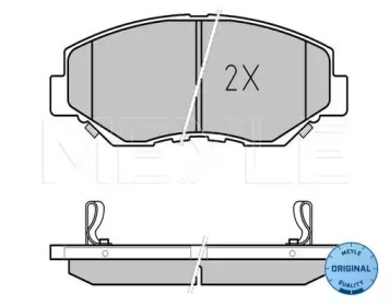 Комплект тормозных колодок MEYLE 025 238 6817