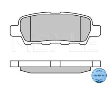 Комплект тормозных колодок MEYLE 025 238 7114/W