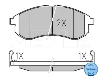 Комплект тормозных колодок MEYLE 025 238 7914/W
